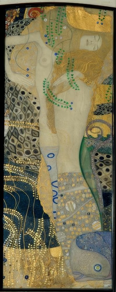 Wasserschlangen I von Gustav Klimt